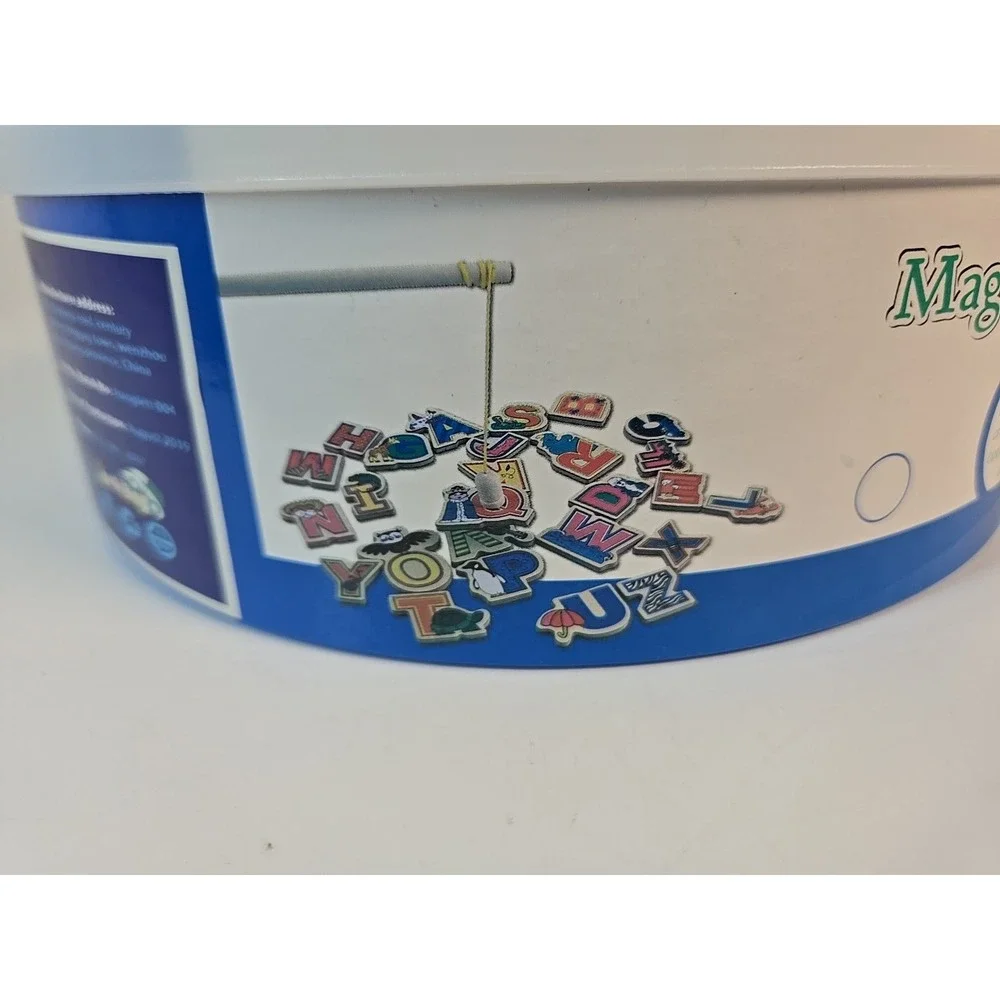 Magnetic Wooden Fishing Game Alphabet & Numbers‎ Fish Catching Montessori